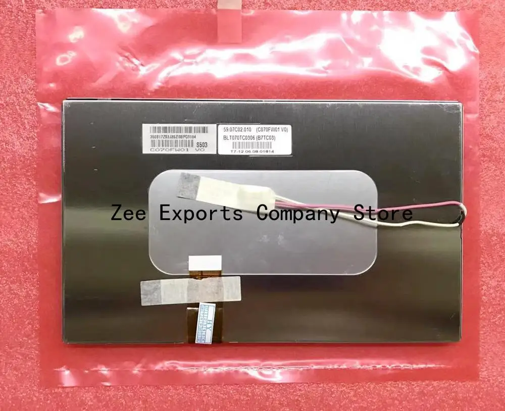 7 Inch Lcd Screen Display Panel C070FW01 V0 100% Tested Good For Shipping