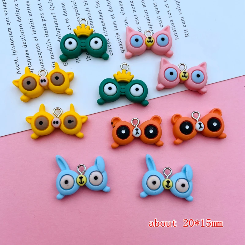 20pcs Hot Resin Miniature Kawaii Eye Charm for Keychain, Jewelry Earring, Scrapbooking, DIY Making, Necklace