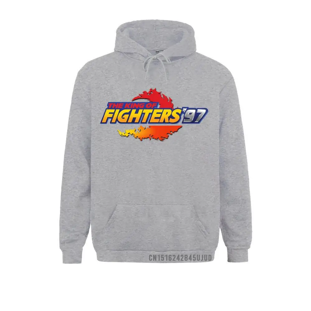 King Of Fighter Sweatshirt King Of Fighters 97 Neo Geo Title Screen Hoodie Male Graphic Pullover Awesome Sportswear