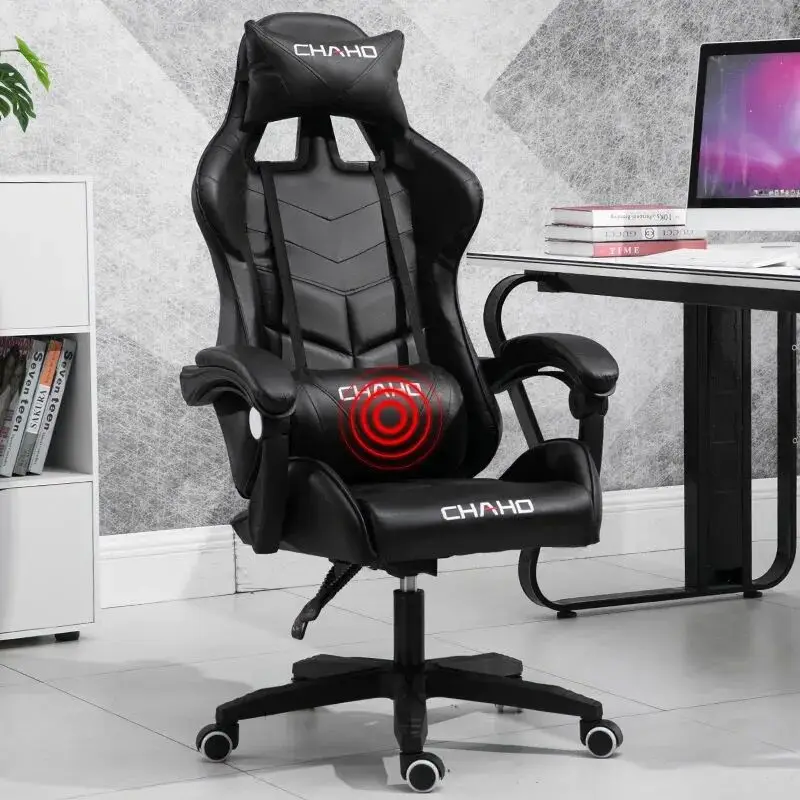 Wcg Gaming Stuhl Haushalt Sessel Ergonomische Computer Stuhl Hause Büro Stühle Lift und Swivel Funktion Verstellbare Fußstütze