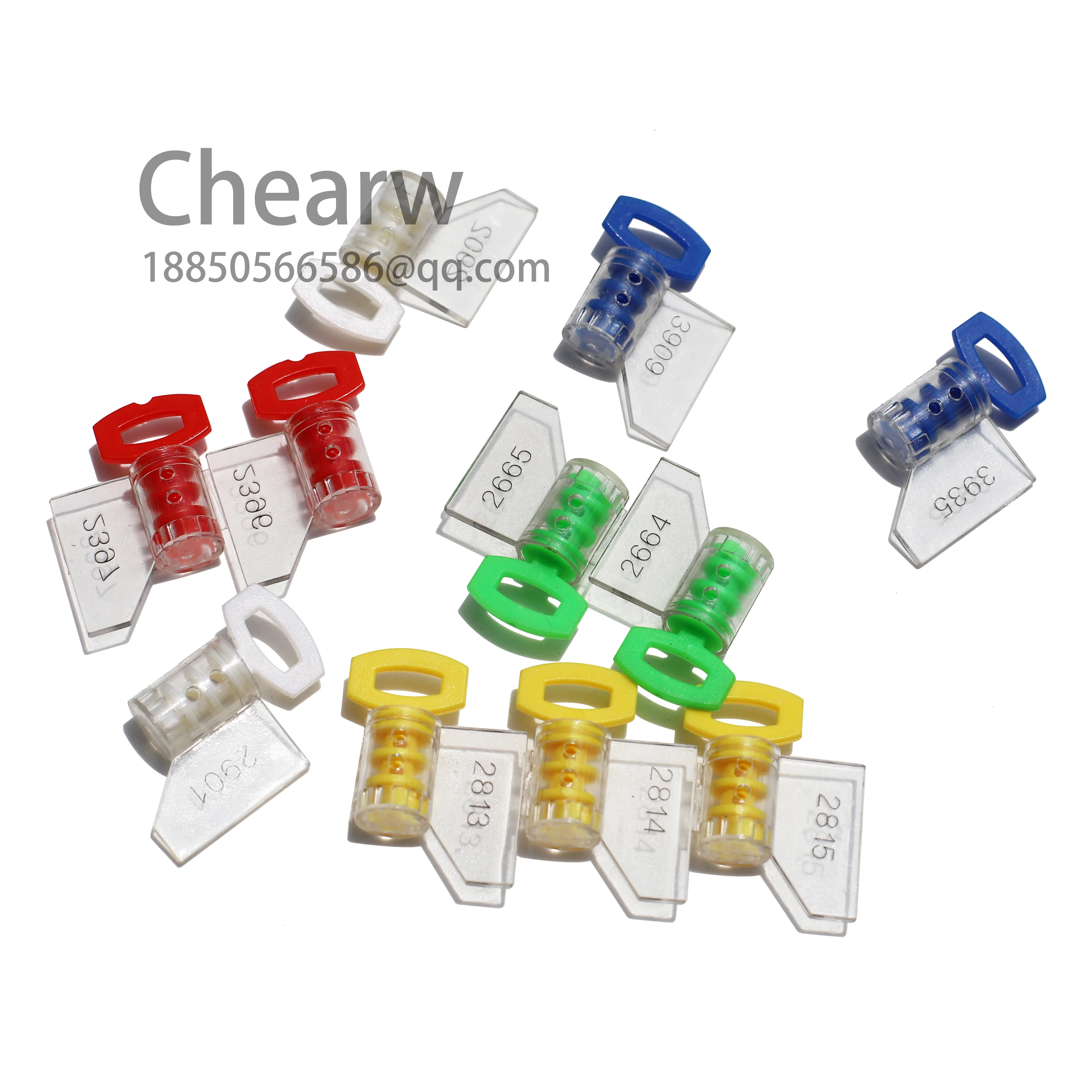 100pieces meter seals plastic seals /one hundred a bag company signs and number guard water electronic laser