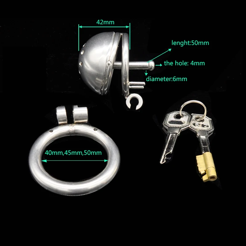 CHASTE BIRD Stainless Steel Male Chastity Device with Catheter Cock Cage Chastity Belt Penis Belt Magic Lock Ring BDSM A221