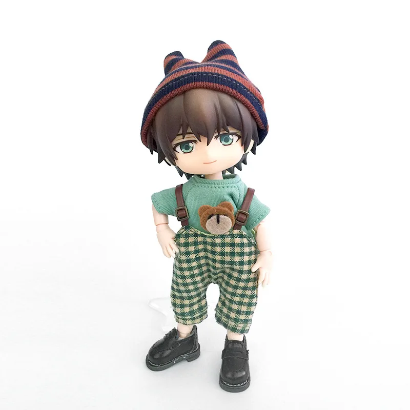 ob11 doll clothes  bjd clothes  Fashion strap denim trousers for obitsu11,piccodo, GSC,  1/12bjd doll clothes accessories pants