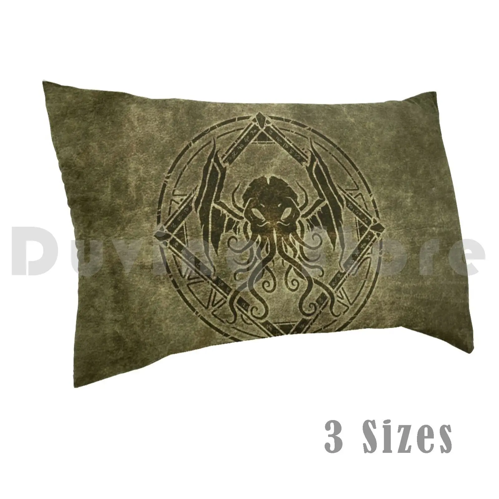 Cthulhu Design-Old Leather Pillow Case Printed 50x75 Cthulhu Eldritch Horror Dark Elder God Tentacles Elder