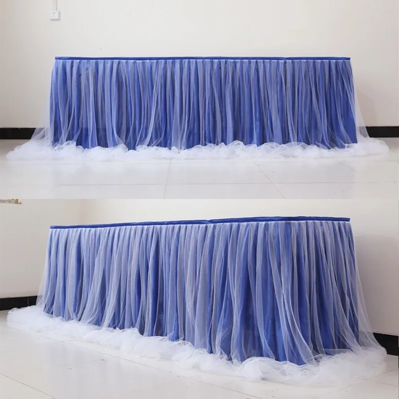 Tulle Tutu Table Skirt for Party Wedding Home Decoration Birthday Party / Baby Shower Table Skirt