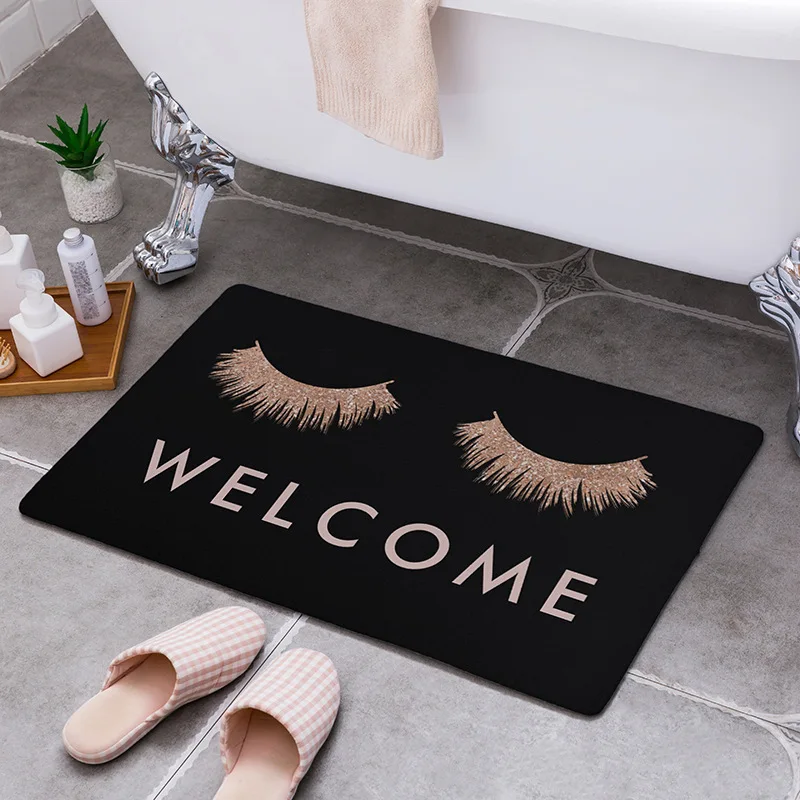 Cartoon Camper Carpet Bathroom Entrance Doormat Bath Indoor Floor Rugs Absorbent Mat Anti-slip Kitchen Rug for Home Decorative