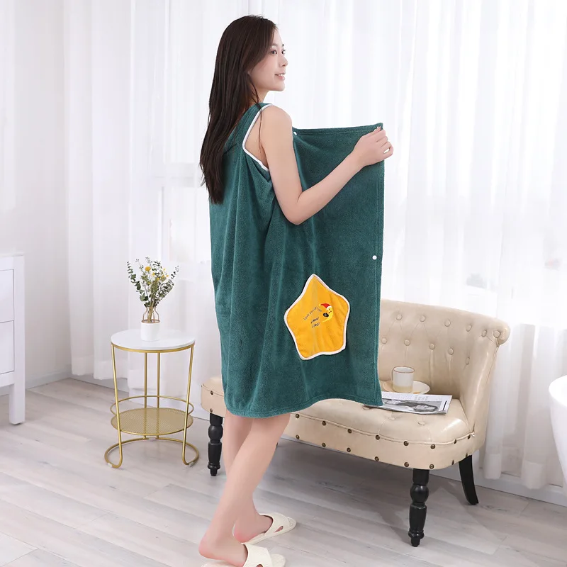 Magic Wearable Microfiber Bathrobe Women Shower Female Soft Bath Towel Adults For Home Textiles Bath And Sauna Towels Bathroom