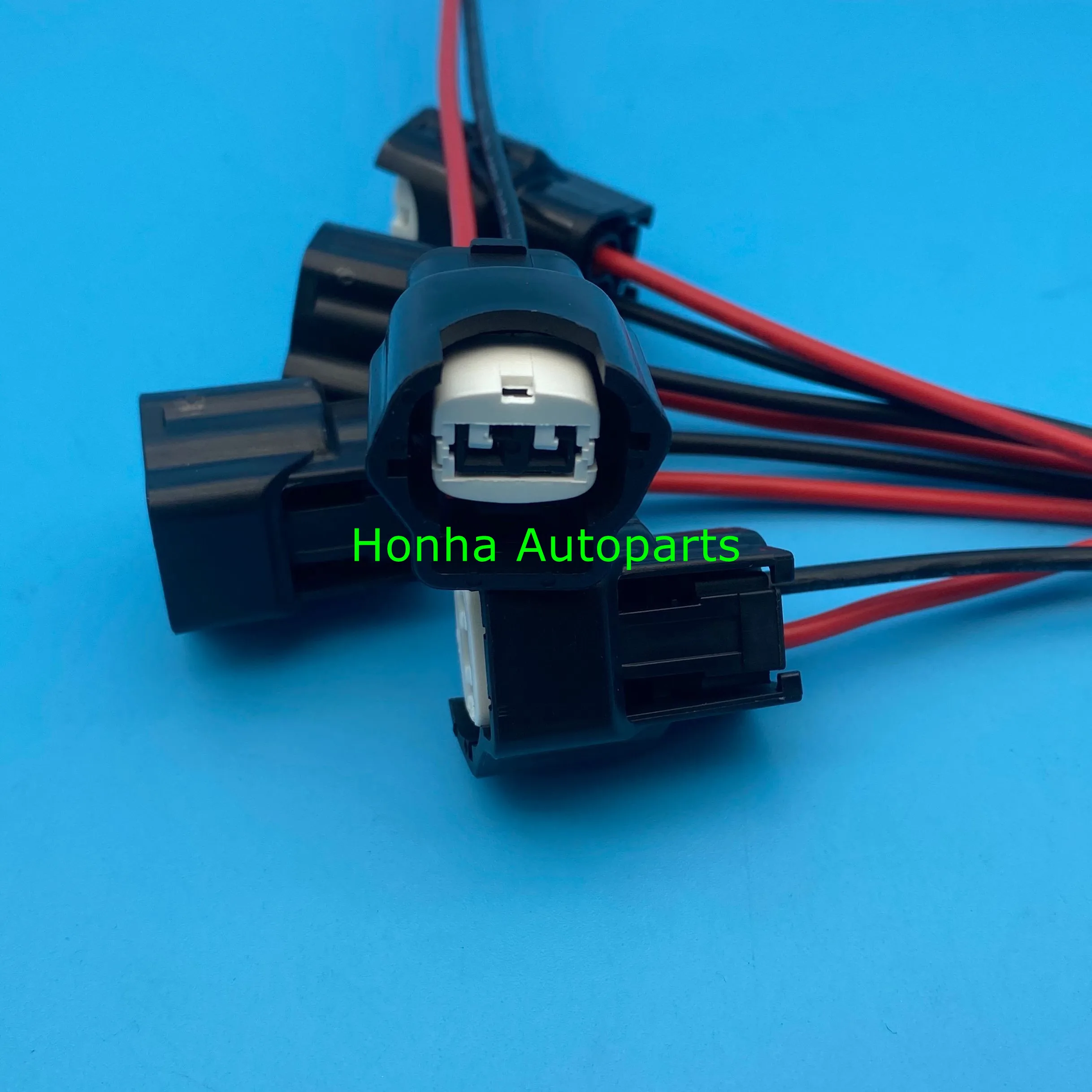 

Free shipping 100/200 pcs 2 pin 6189-0773 Black Auto Female Coil Fuel Injector Connector Wire Harness with 20cm 16AWG wire