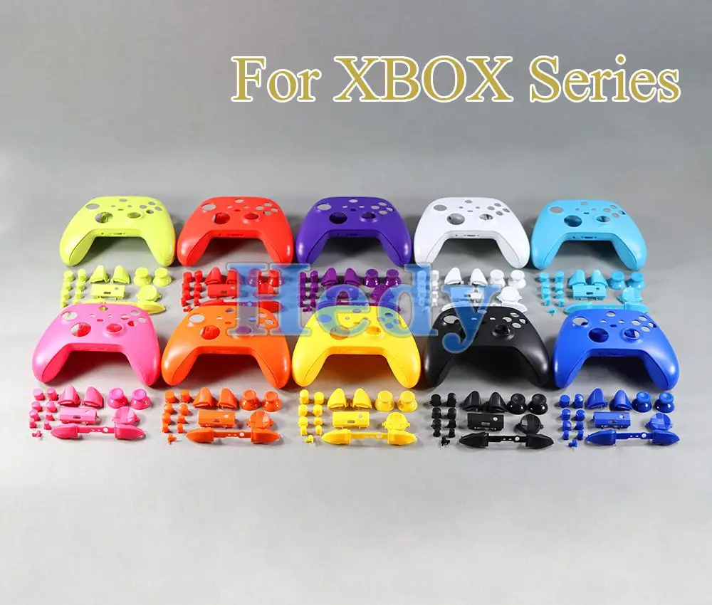 20sets Solid For Xbox Series X S Controller Housing shell case with buttons kit LB RB Bumper LTRT Trigger Power Button