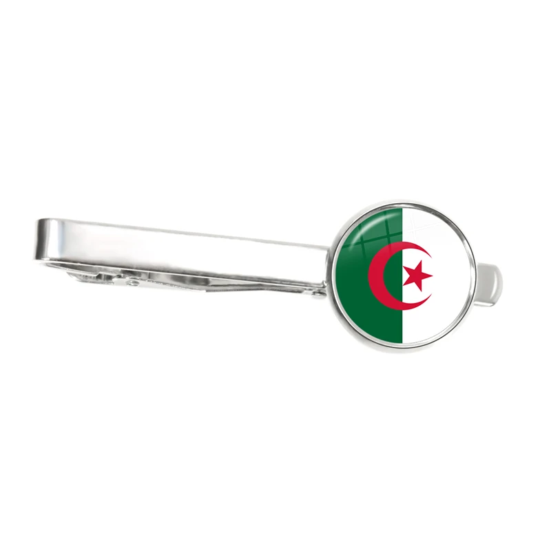 National Flag South Africa,Mozambique,Liberia,Cameroon,Cape Verde,Papua New Guinea,Algeria,Belgium,Portugal Tie Clip for Male