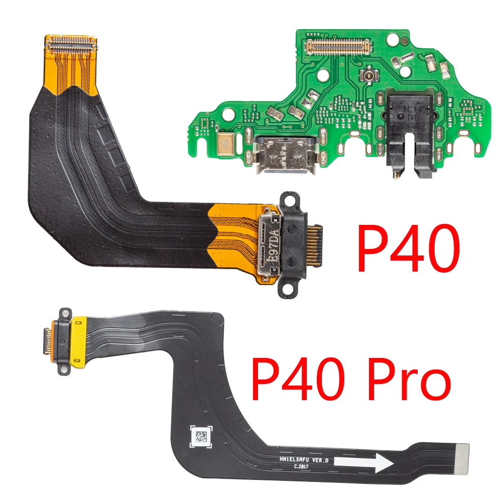 1pcs For Huawei P40 Pro Lite USB Power Charging Connector Plug Port Dock Flex Cable Board