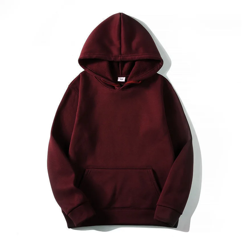 2022 Hoodie Sweter Biru Putih Hoodie Sweter Musim Semi Musim Gugur Bertudung Jumper Pullover Streetwear Hoody Claret Hitam