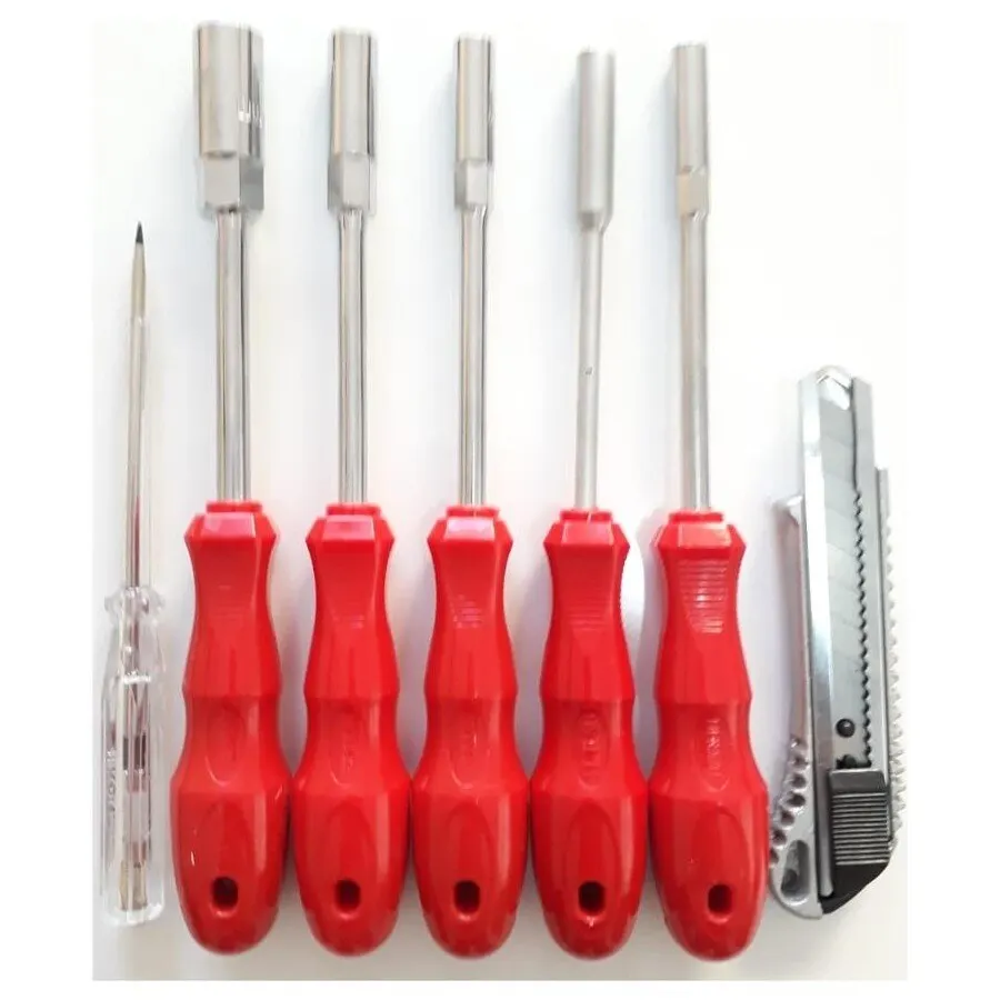 Berlin 7 Piece Torex Socket Bit Hand Tools Screwdriver Set with Plastic Handle Fast Shipping From Turkey