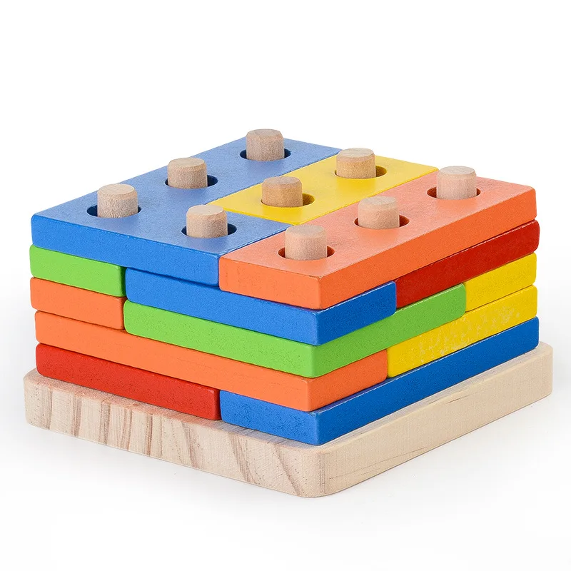 Brinquedos Montessori Brinquedos Educativos Matemática De Madeira para Crianças Aprendizagem Precoce Melhora a Inteligência das Crianças Formas Geométricas Correspondência