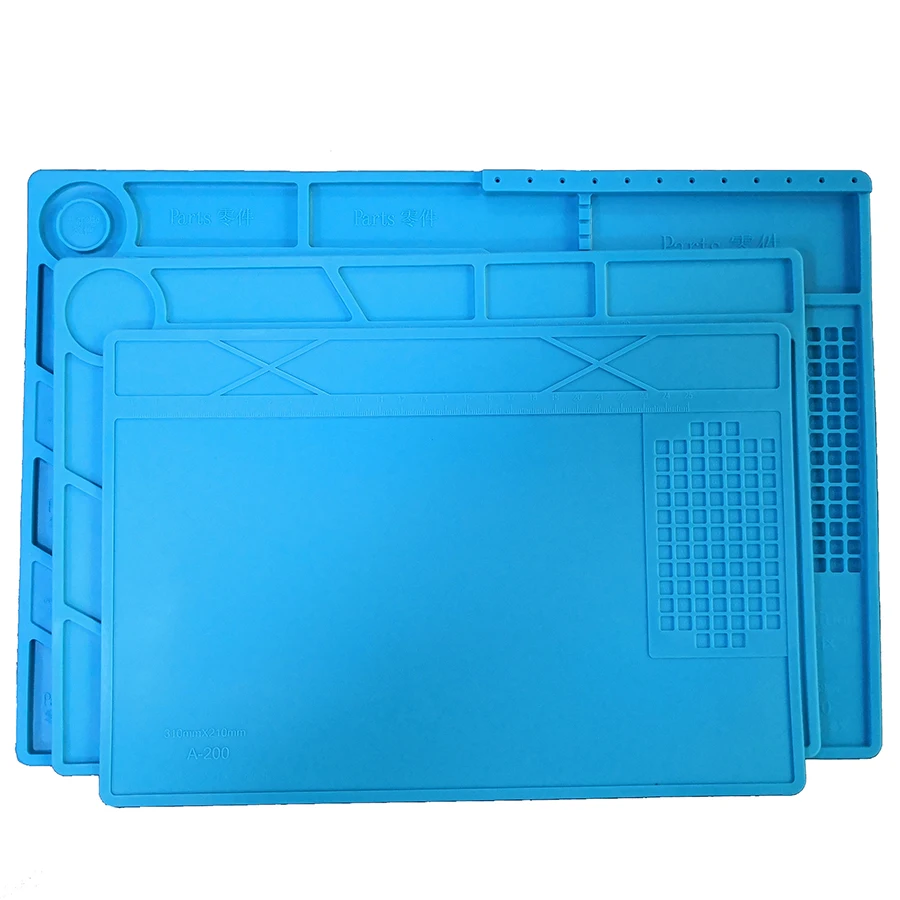 Calor Isolamento Trabalhando Esteira Estação de Solda Reparação Almofada Manutenção Silicone Magnético Almofada de Isolamento Térmico S120 S130 S140