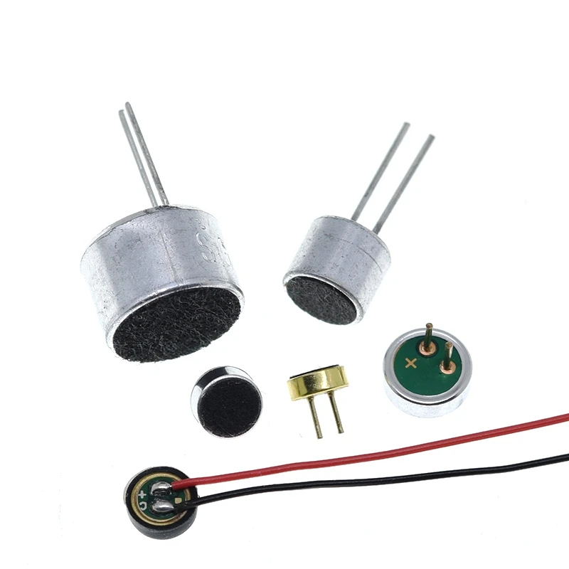 TZT 10 Stück Sortierte Elektret-Mikrofone mit 2-Pin-Anschluss 9x7mm 9767 6x5mm 6050 6x2.2mm 6022 4.5x2.2mm 4522 4x1.5mm 4015 – Detail 9