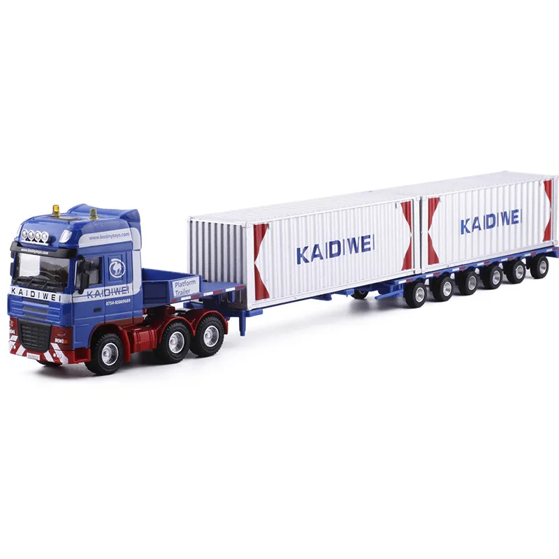 1:50 high-quality alloy Heavy transport vehicle car model,exquisite container transport vehicle toy,wholesale sales