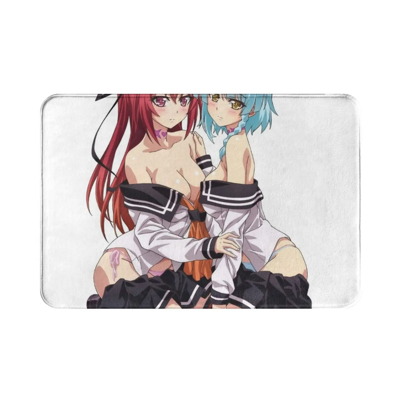 Lewd Anime Girls-Ecchi / Hentai Babes # 7-Shinmai Maou No-Naruse Mio , Nonaka Yuki Carpet Mat Rug Cushion Soft High