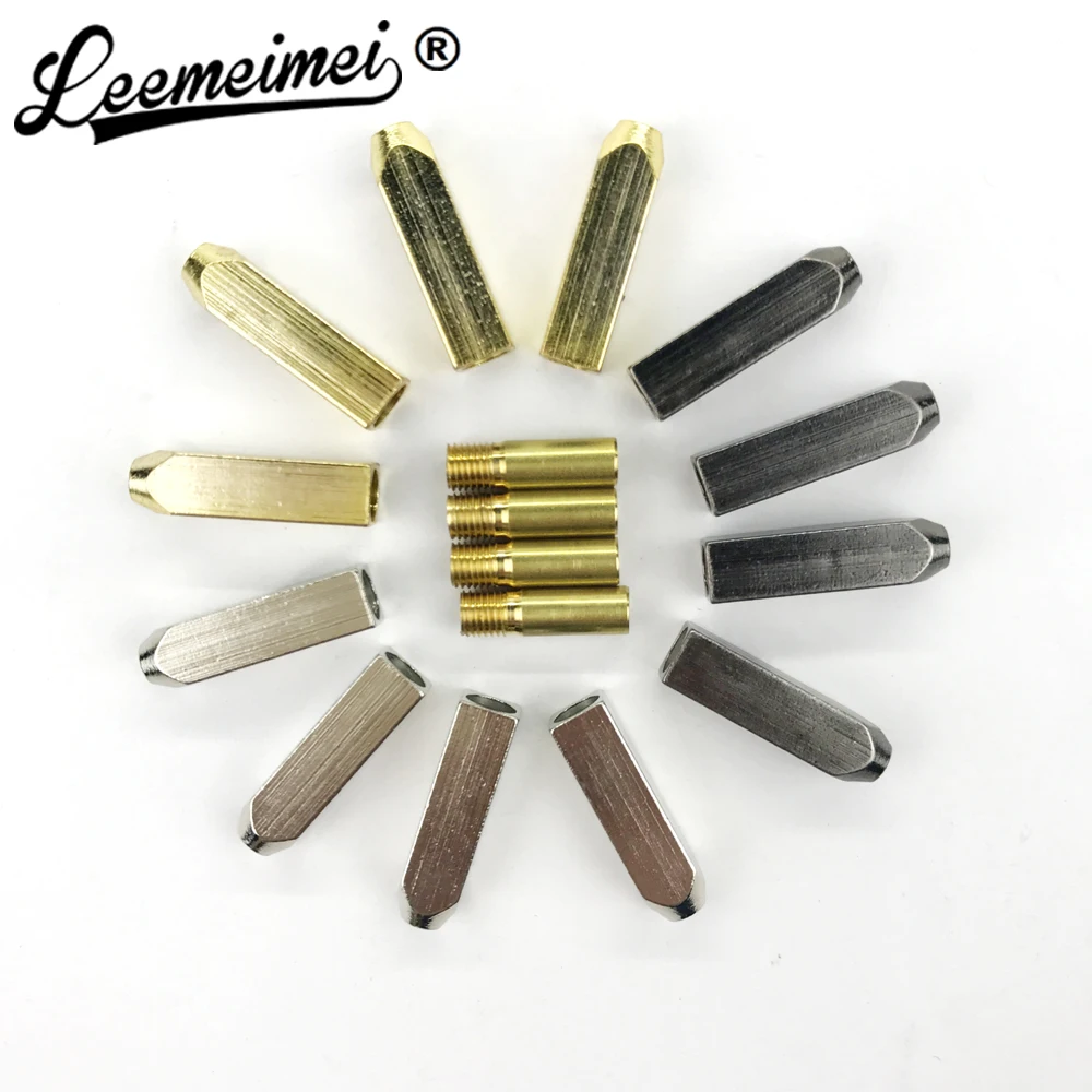 LEEMEIMEI 1Sets Metal Aglets Shoelace Buckle For YEEZY Shoe Laces Tips DIY Replacement Screw On No Glue (LMMY03)