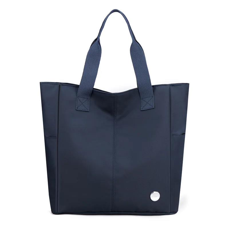 Maletín de nailon resistente al agua para hombre, bolso grande de negocios, negro, azul, gris