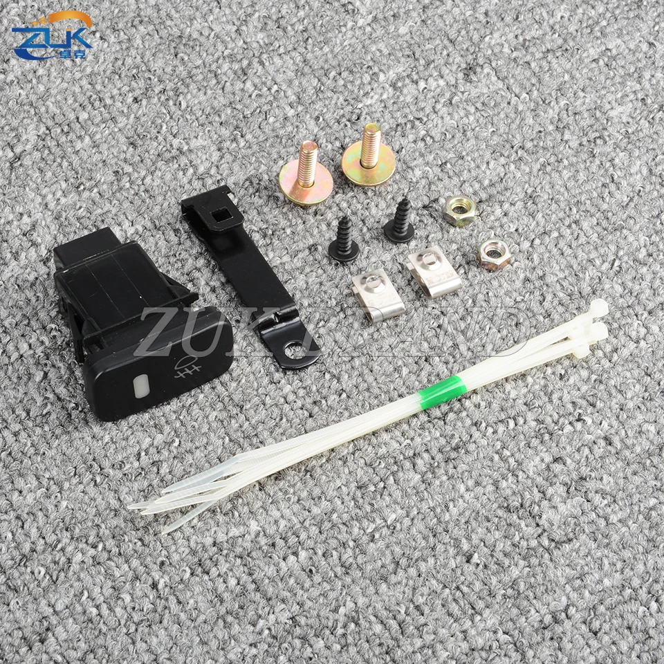 ZUK Car Front Bumper Fog Light Fog Lamp Upgrade Kit For HONDA ACCORD Euro CL7 CL9 2003-2008 Additional Foglight Wires Switch Set