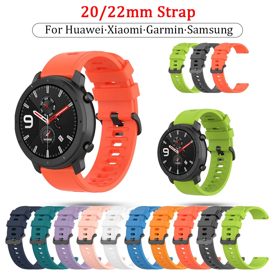 For Xiaomi Huami Amazfit GTR 42mm Official Watch Band For GTR 47mm For Amazfit Pace Stratos Stratos 2 3 22mm 20mm Bracelet Strap