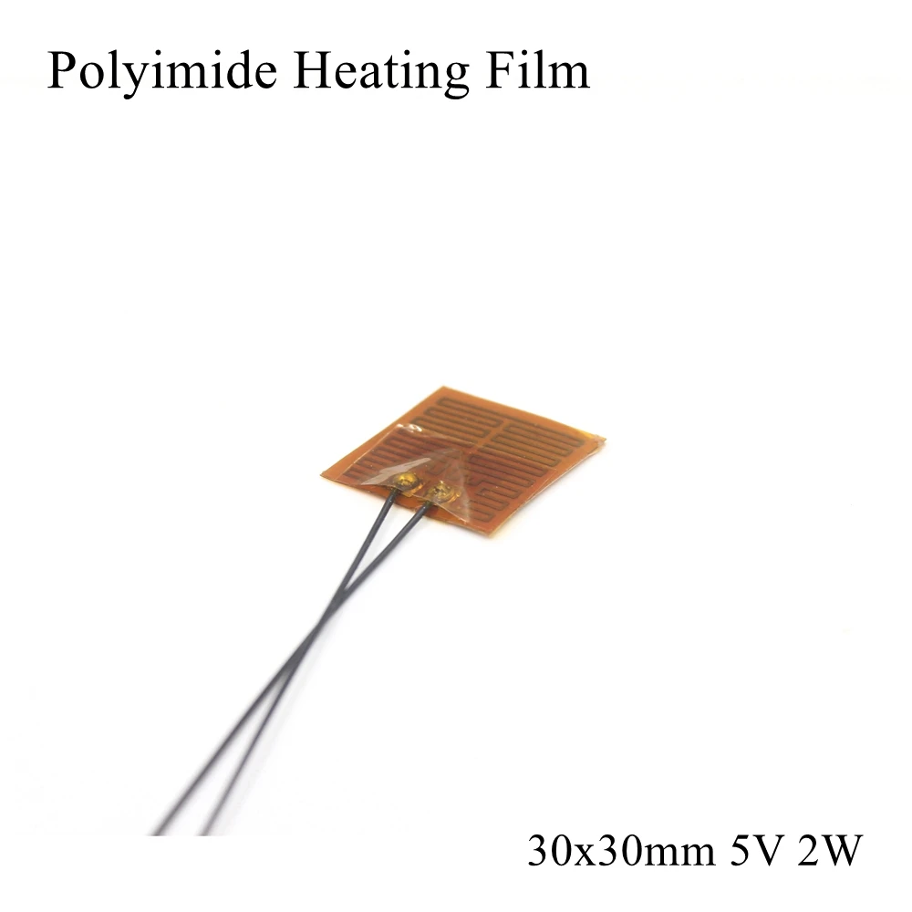 5V 12V 24V PI Heating Film Plate Polyimide Heating Electric Heated Panel Pad Mat Electrotherma Flexible Adhesive Foil Oil Heater