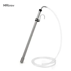 Stainless Steel Beer Siphon With 1M Hose, Siphon Racking Cane Kit,Beer Transfer Tools With Hook For Wine Bucket Carboy Washable