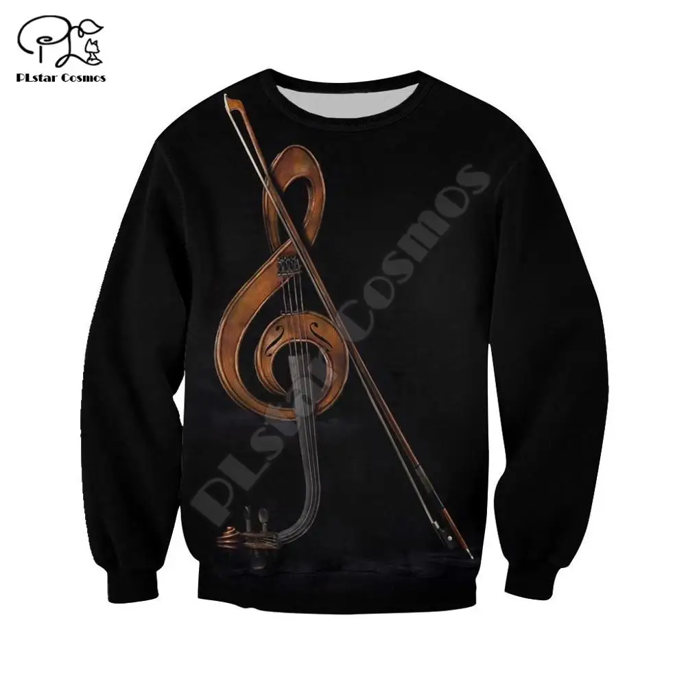 PLstar Cosmos Music Musical Guitar Piano Violin New Fashion Harajuku Streetwear Funny Casual Hoodies/Sweatshirt/Jacket/-b2