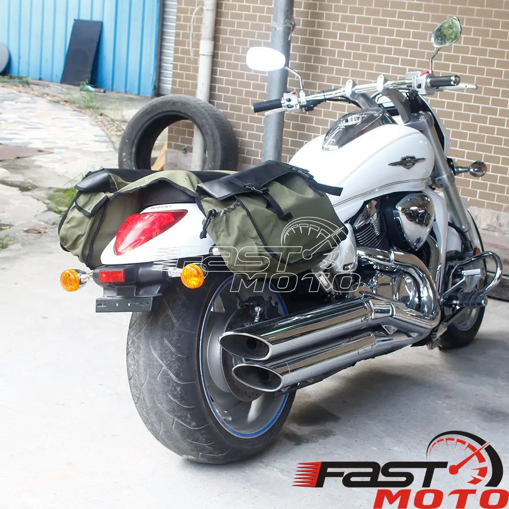 Motorbike Saddle Bag Two 35-40L Large Capacity Motorcycle Side Saddlebags For Suzuki Harley Taotao Thunder Vulcan 500 Iron 833 6
