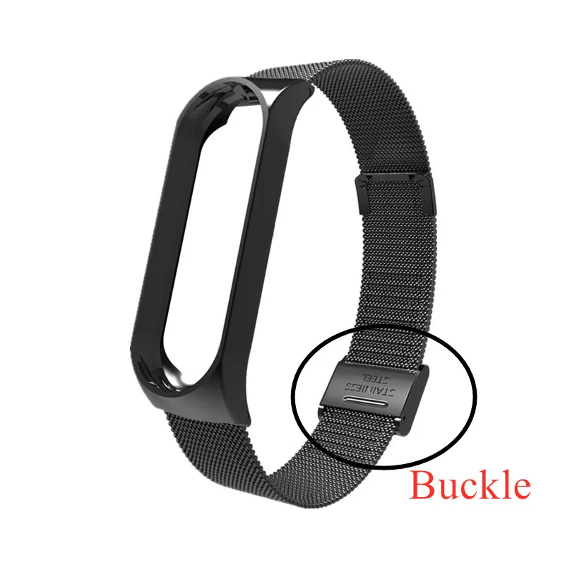 Metal Strap bracelet for Xiaomi mi band 7 6 5 3 4 strap Stainless Steel MiBand 4 Smart Wrist Strap for xiao mi miband 4 3 straps