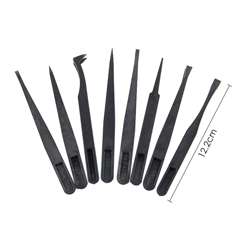 8pcs/set Epoxy Resin Jewelry Tool set Tweezers Anti-static Plastic Precision DIY Making For Epoxy Resin Mold Jewelry Components