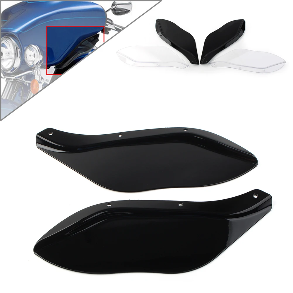 2Pcs Motorcycle Side Fairing Windshield Air Deflector For Harley-Davidson CVO Street Electra Glide 1996-2013 FLHTC FLHTK FLHTCU