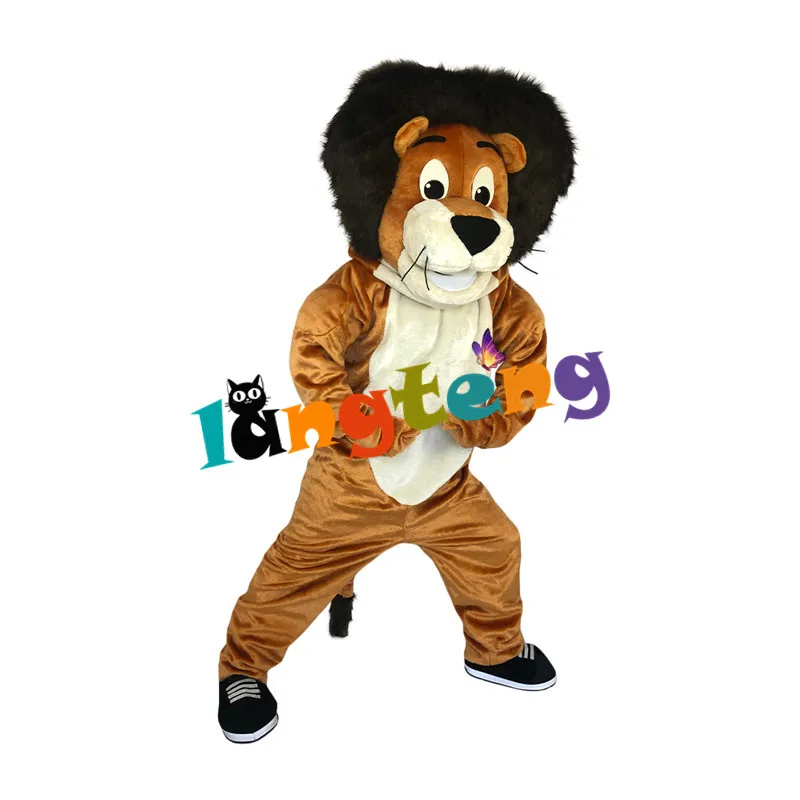 Costume de mascotte Lion marron personnalisé, prix usine 1016, pour noël