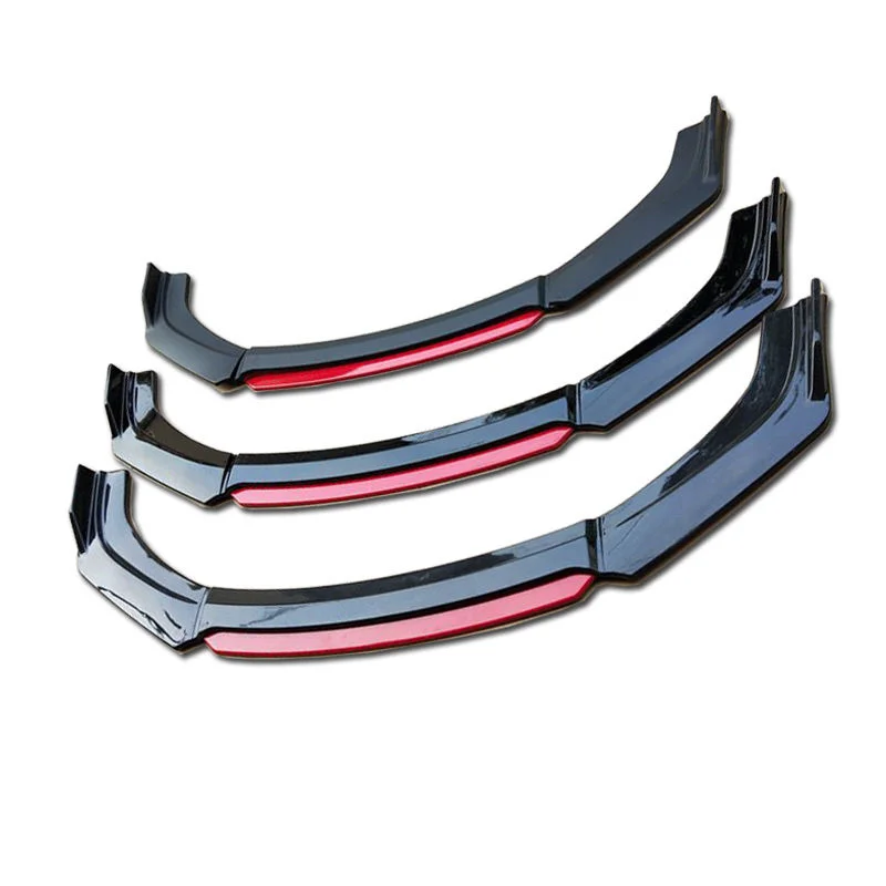 

Universal Three Section car front bumper lip protector corners guards