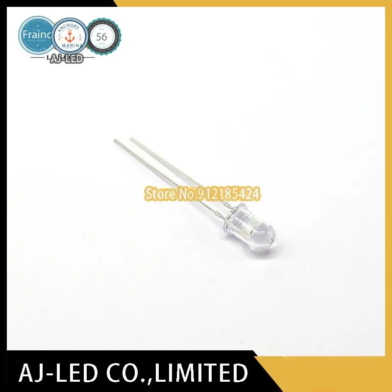 50pcs/lot IR333C/H0/L10 infrared emission light emitting diode 5mm wavelength 940nm angle ±40° billion light