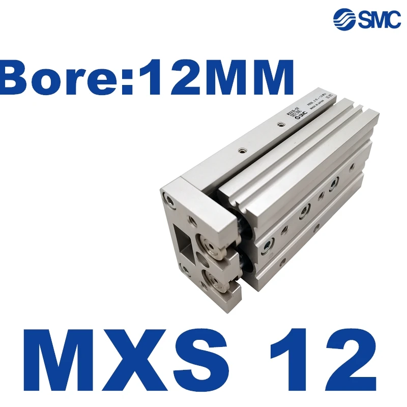 

MXS MXS12 NEW SMC MXS12-10 MXS12-20 MXS12-30 MXS12-40 MXS12-50 MXS12L-75 Air Slide Table Guide Cylinder Pneumatic MXS12-100