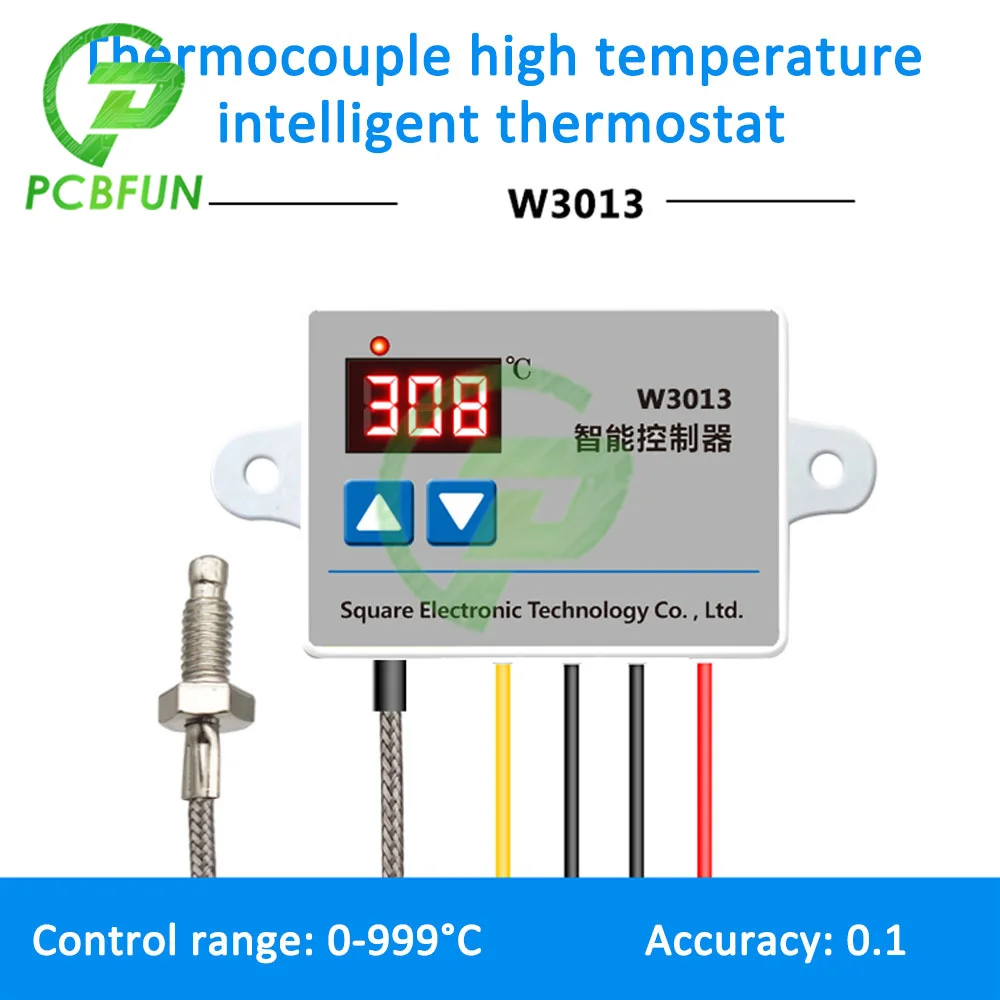 AC 110V 220V W3013 Digital Thermostat K-type Thermocouple High Temperature Controller Vegetable Oil Burner Fuel Machine