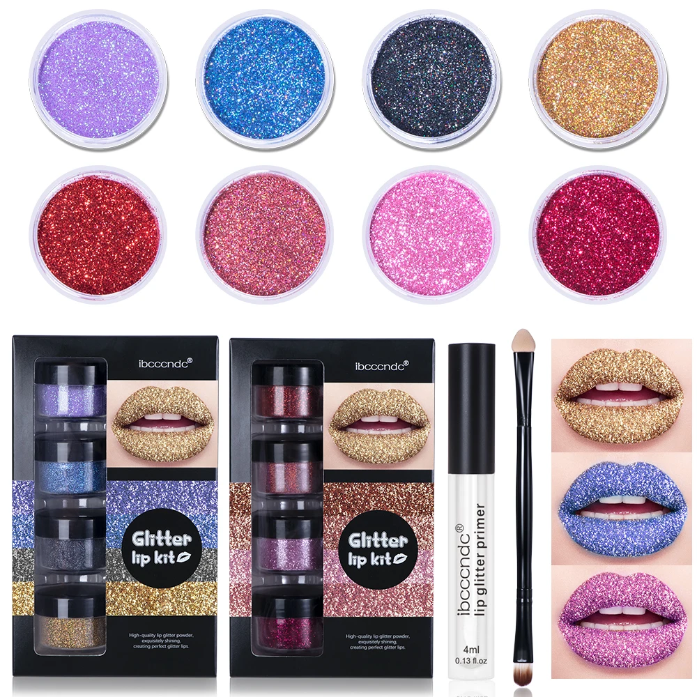 Diamond Shimmer Diy Glitter Lippenstift Set Lipgloss Langdurige Glitter Vloeibare Lipstick Waterdicht Diamond Pearl Diy Lipgloss