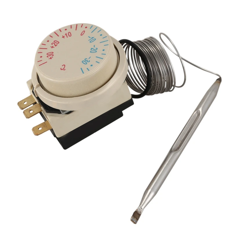 Freezer -30~+30℃ AC 250V 16A AC380V Temperature Capillary Thermostat