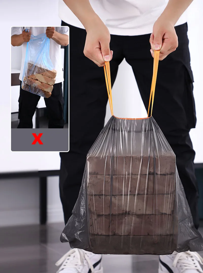 Joybos 20 Rolls Garbage Bag For Trash Can Thicken Vest Style Storage Bag For Home Waste Bins Pet Trash Bags Portable Garbage Bag