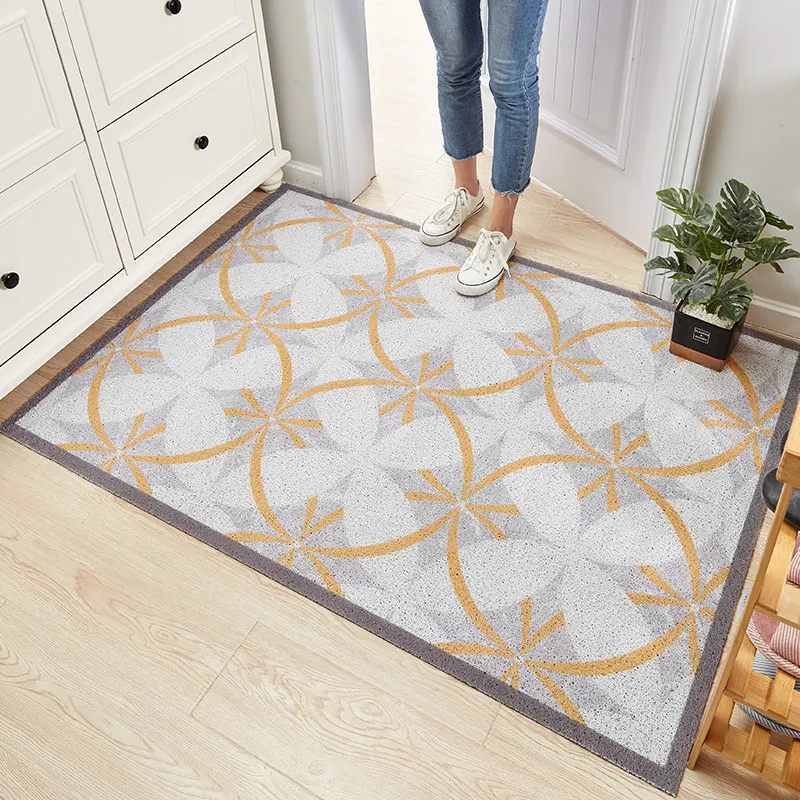 Geometric Design Door Mat Carpet Bathroom Mat Floor Kitchen Mat Home Mats Carpet Dust-proof Cuttable Non-slip Entrance Door Mats