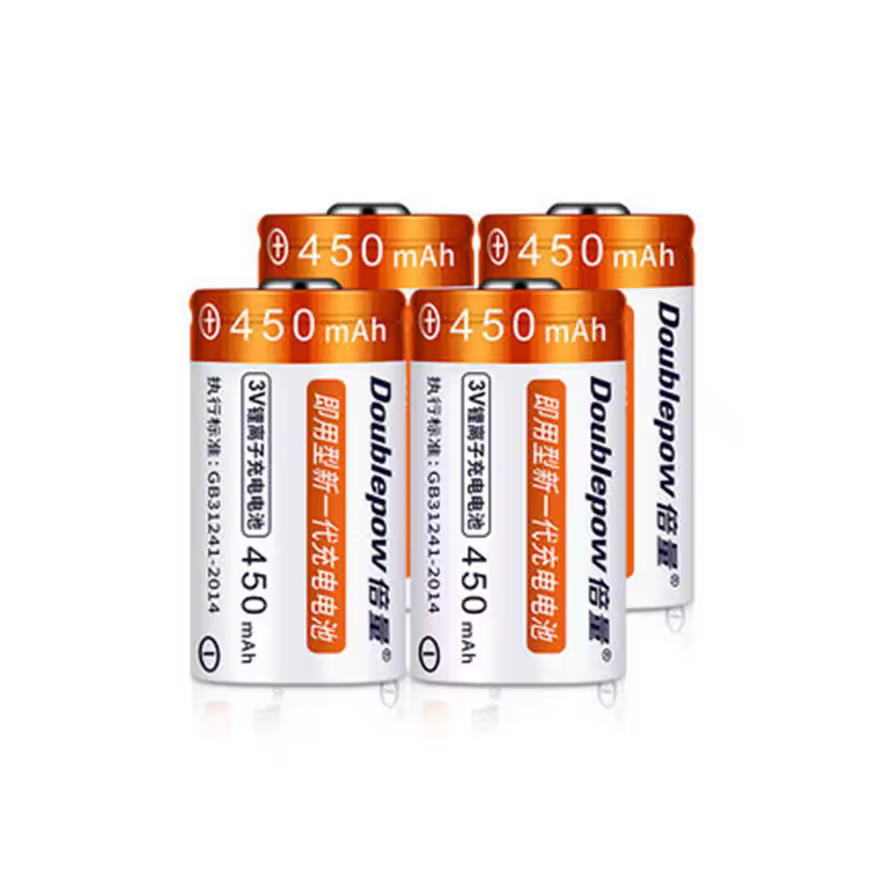 4pcs/lot Original 1440mWh 3.2V CR123A Rechargeable Battery LiFePO4 16340 Lithium Rechargeable Battery for Camera Electronics