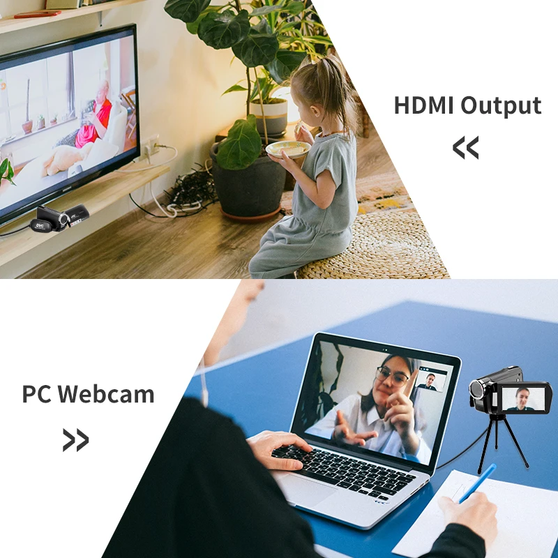 Ordro 4K Video Camera Digital Camcorder for Youtuber Vlog IR Night Vision Full HD Professional Filmadora Camara