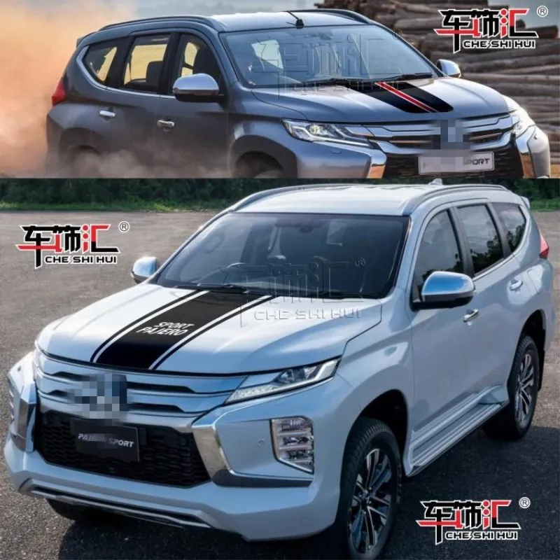 

Автомобильные наклейки для Mitsubishi Pajero, спортивный капот, персонализированные украшения, спортивные модные наклейки