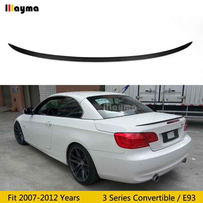 

M style Carbon Fiber rear trunk spoiler For BMW 3 Series convertible 320i 325i 330i 335i 2007 - 2012 year E93 Car spoiler Wing