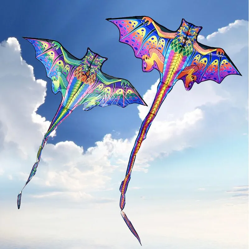 free shipping 3d dragon kite for kids kite nylon toys fly kites children kite line weifang bird kite factory ikite eagle