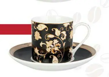 

DOLBOVI Emsan Gülhane 6 Pieces Porcelain coffee cup Pad Emsan coffee cup mug кружка coffee cup cup