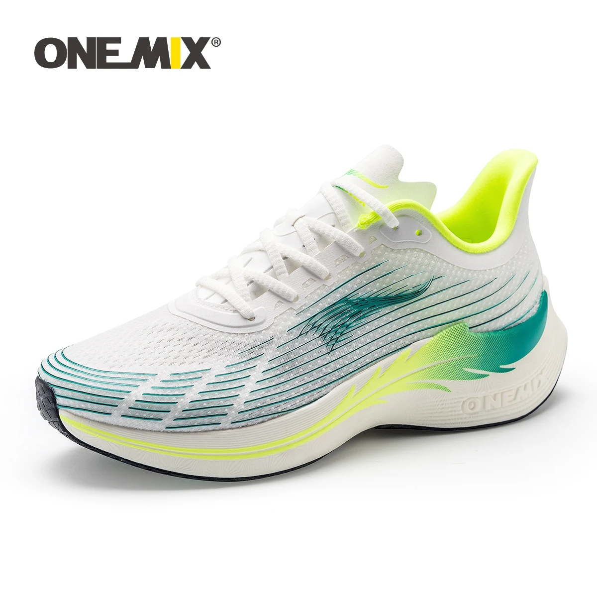 Onemix Women Sneakers Luxury Brand High Quality 2021 New Professional Marathon Carbon Plate Breathable Mesh Running Shoes