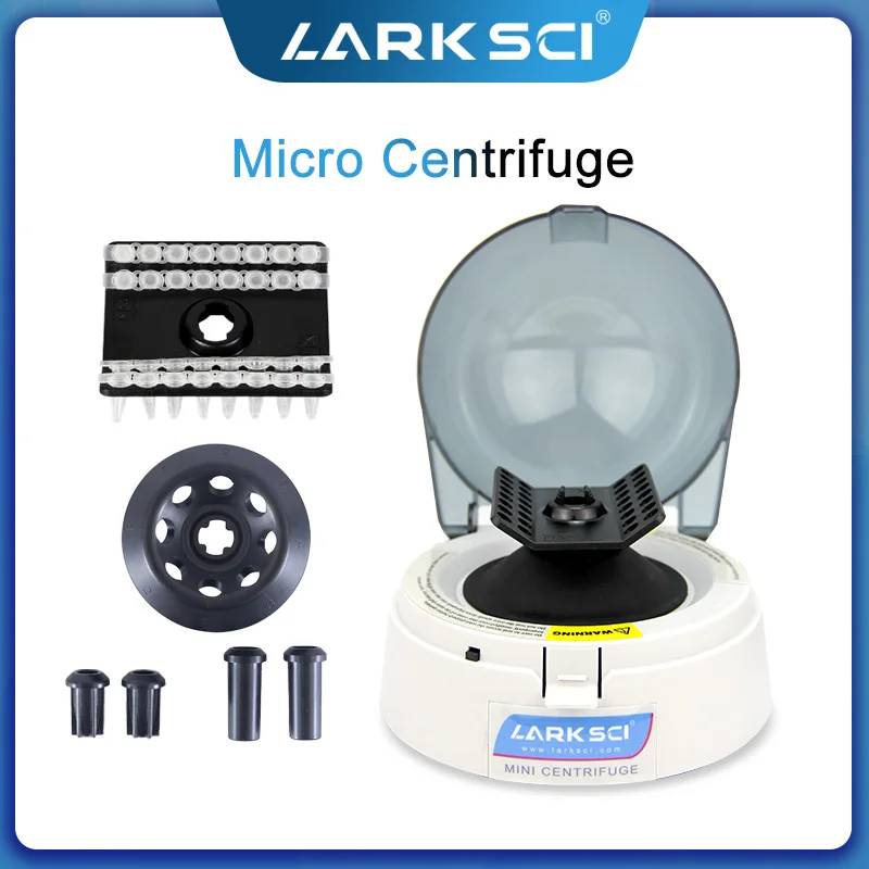 Mini PCR Centrifuge Digital Lab Palm Micro Blood Microcentrifuge Centrifugal Machine for 0.2/0.5/1.5/2.0ml Tube 110-220V